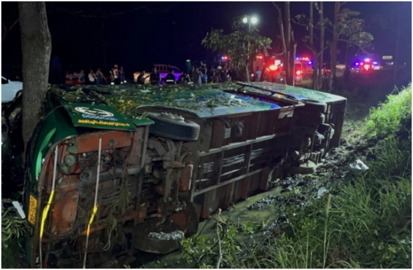 Թաիլանդում զբոսաշրջիկներ տեղափոխող ​​ավտոբուսը վթարի է ենթարկվել. կան զոհեր և վիրավորներ (տեսանյութ)